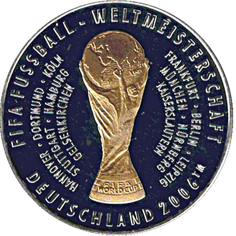 Серебряная медаль Германии «Чемпионат мира по футболу 2006» (в буклете), 25.25 г