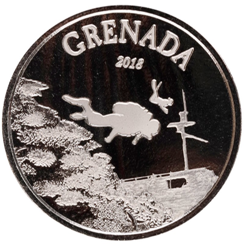 Серебряная монета Гренады 